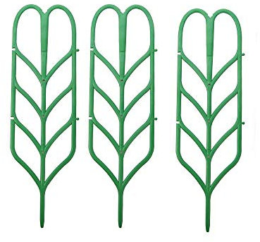 RESOYE Garten-Rankhilfe in Blattform, 3 Stück, für Topfpflanzen, Rankgitter, Blumen, Terrasse, Klettergitter, Pflanzhilfe, Rahmen, Balkon, Garten, Rankgitter für Mini-Kletterpflanzen, Blumen
