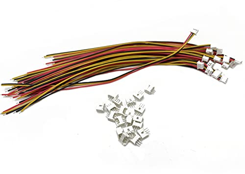 20 Set Micro JST MX 1,25 mm 3-polige Steckerbuchse 1,25 mm Pitch weiblich & männlich Stecker PCB Buchse 150 mm Kabel