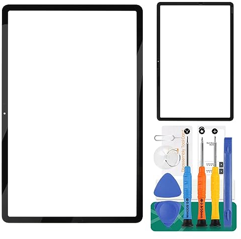 para Samsung Galaxy Tab S7+reemplazo de Pantalla para Samsung Tab S7 Plus reemplazo de Panel de Vidrio Frontal T970 Lente Exterior de Vidrio Compatible con SM-T970,SM-T976B de reparación con