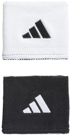 adidas Interval Reversible Wristband, White/Black/2, One Size