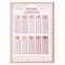 MeinBaby123® 1x1 Poster | Einmaleins Trainer für Kinder | Lernposter DIN A4 Mathematik Grundschule | das kleine Einmaleins lernen | inklusive 4x Übungsblätter (kleines Einmaleins rosa - A4)