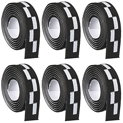 PATIKIL 18 Table Tennis Side Tape, 6 Pack Ping Pong Edge Tape Protect The Edges of Rubber and Blade for Paddles Racket, Black