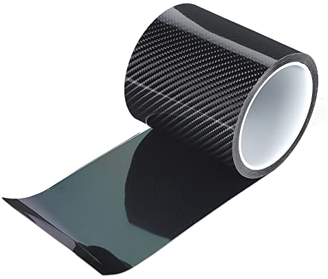 Schutzfolie Auto Einstieg Schwarz,Carbon Folie Auto,Einstiegsleisten Schutz,Schwarze Folie Auto,Vinilo Fibra Carb Schwarz Kohlefaser Schutzfolie Autotür Kantenschutz Kratzfester Aufkleber 3Cm X (10Cm*