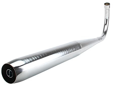 TUNING Auspuffanlage chrom 70/900/36mm (hinten offen/1-mal gebogen) kompatibel mit CS GTS KS 50 Typ 448 529 540