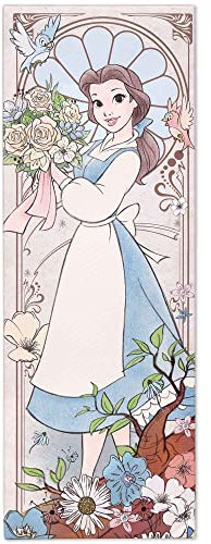 Open Road Brands Disney Die Schöne und das Biest Belle Galerie Leinwand-Wanddekoration, große Disney-Prinzessin Belle Jugendstil, Wandkunst für Heimdekoration