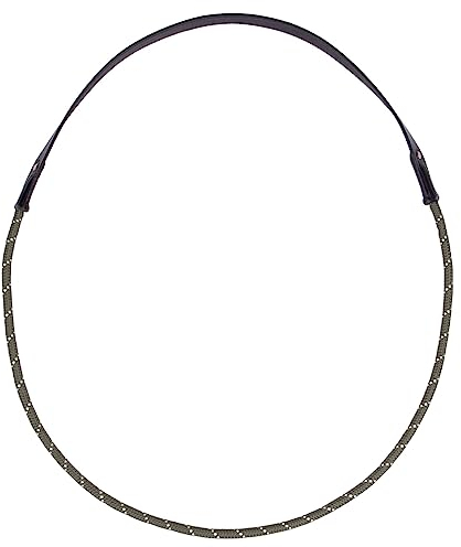 QHP Halsseil Halsring mit Leder (Warmblut, Olive)