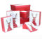 7-tlg. Set Geschenkkarton für Weihnachten - Geschenkboxen für Weihnachten - Große Geschenkkarton Weihnachten - Pappschachteln für Weihnachten - Geschenkschachteln Weihnachten Farbe Rentier mit Lametta