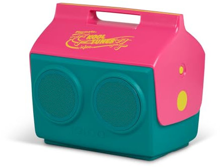 IGLOO KoolTunes Playmate Classic nevera 14 litros con altavoces Bluetooth, retro, color jade