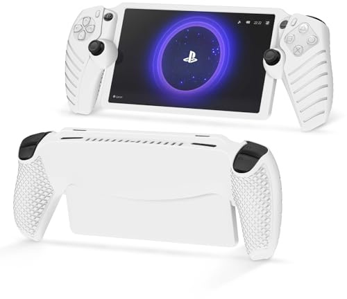 zZjoOoj Coque pour Sony PlayStation Portal/PS Portal/PS5 Portal(2023),Ultra-Mince Flexible Silicone Case, Anti Empreintes Digitales Cover [Slim Fit] - Blanc