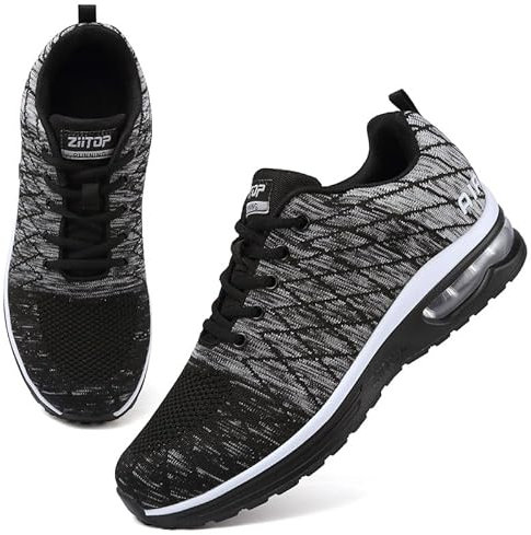 Trainers Mens Running Shoes Air Cushion Sports Shoes Casual Walking Sneakers Fashion Lightweight Breathable Athletic Sneakers Tennis Workout Gym Jogging Trainers