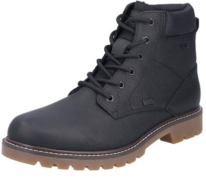 Rieker 38842 Men's Lace-Up Ankle Boots, Black 00, 9 UK