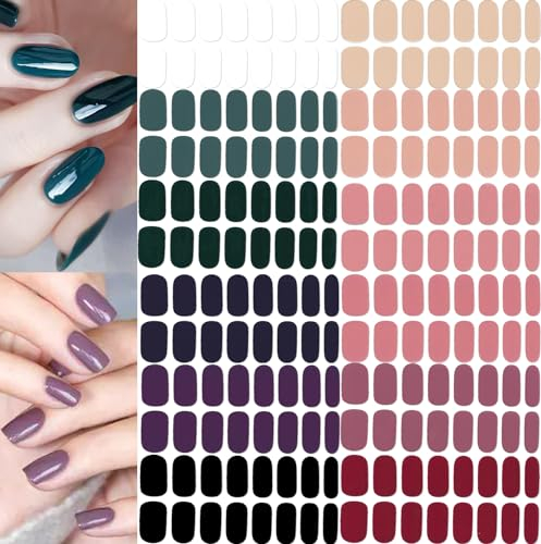 NAILDOKI Nagelfolie, Nagelsticker Nagelkunst Sticker Nail art Selbstklebend, Maniküre Sticker Schöne Mode DIY Dekoration