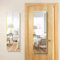 COFENY Miroir Porte, Miroir Porte Suspendu Réglable en Hauteur avec Crochets 105 x 35 cm, Miroir Pleine Longueur Rectangulaire Cadre Doré avec Coins à Angle Droit pour Chambre, Salon