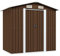 heybb Geräteschuppen Braun 204x132x186 cm GartengeräTehaus Garden Shed GeräTeschrank Garten Storage Sheds GeräTehauser Stahl