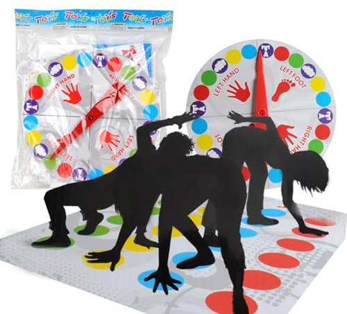 Twister Game, Air Twister, Promotes Reflexes, Coordination, and Physical Flexibility Among Players, Creates Unforgettable Memories, for Ages 6 and up Family Team Puzzle Party Toy Game Indoor Outdoor