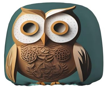 YYHWHJDE Autositzbezug mit niedlichen Eulen, einteilig, weich und bequem, elastisch, einfach zu installieren