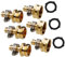 ＡＷＨＡＯ Raccord Rapide pour Tuyau D'arrosage 3/4'' en Laiton, Haute Performance