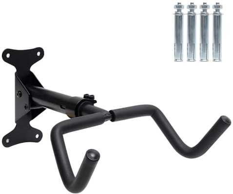 lisetar Fahrrad Wandhalterung, Ausziehbare Fahrradhalterung Wand, 25kg Tragfähigkeit, 360° Drehbar Fahrradständer für Garage und Zuhause, Platzsparend, Robustes Design (2 Stück)
