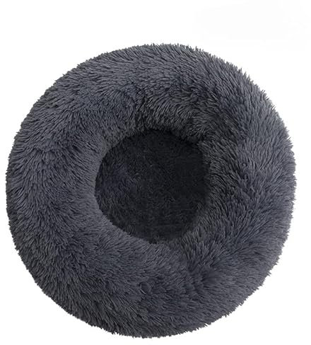 SWZEC Fell-Freund Flauschiges Hundebett Wolke 7 - das Original (L-70CM,Dunkelgrau)