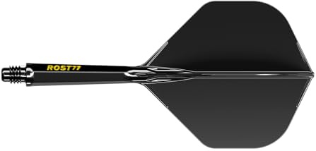 CUESOUL ROST 77 Integrierter Dartschaft und Flight,große Standardform,3er-Set (Serie in Volltonfarbe)