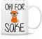 HSIRYAOHD Lustige Tasse – Oh! for Fox Sake Keramik-Kaffeetassen, 325 ml, lustig, sarkastisch, motivierend, inspirierend, Geburtstagsgeschenk für Freunde, Kollegen, Geschwister, Vater oder Mutter