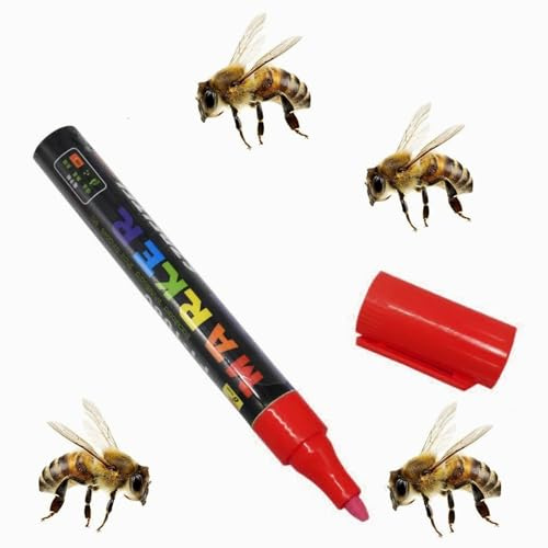 Bienenkönigin Markierungsstift,Bienenkönigin Markieren,Queen Bee Marking Pen,Bienen Markierung,Bee Markierungsstift,Königinnen Markierungsstift,Bienenhaltungswerkzeuge,Rot