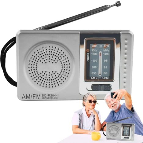 Radios Portátiles De Transistores, Mini Radio De Bolsillo con Pilas Am/FM, con Altavoz, Conector para Auriculares, Excelente Recepción Y Sonido De Graves Estéreo