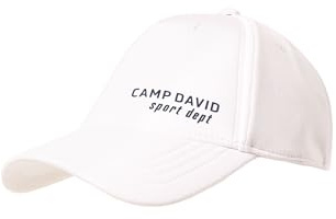 Camp David Herren Base Cap aus Interlock-Jersey mit Logo Print
