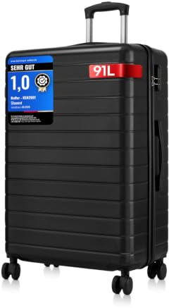 Shavont Koffer XL 76 cm, Leichter ABS+PC-Hartschalenkoffer mit 4 Rollen | Leichte ABS+PC-Hartschale, passend für Ryanair, Eurowings und EasyJet, ideal für Flug- und Geschäftsreisen