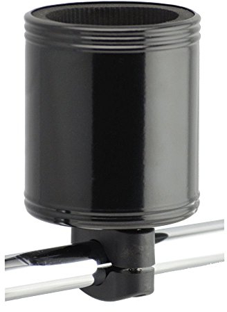 Kroozie 2.0 Bike Bottle Holder – Sturdy, Stainless Steel Bike Cup Holder for Handlebars, Horizontal Bars, & Cups up to 30 Oz. – Stroller, Cruiser, Scooter, & Ebike Accessories, Gloss Black