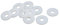 sourcing map 10stk 18mmx6mmx2mm PTFE Flache Unterlegscheibe Flansch Dichtungsring weiß