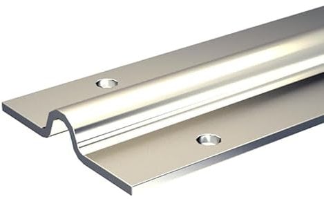 Rail à visser 1,95 m pour galet à gorge ronde Ø16 mm - portail coulissant 800 kg max