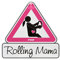 reer 88014 MommyLine Plaque de voiture pour femme enceinte « Rolling Mama » Rose