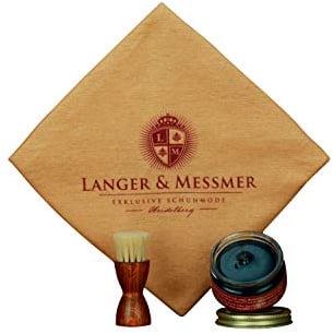Langer & Messmer kit de cuidado de zapatos 3 piezas azul oscuro