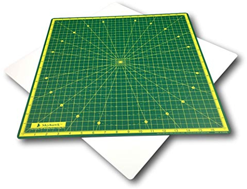 Skyhawk Selbstheilende 45,7 x 45,7 cm 360° drehbare Schneidematte zum Quilten mit 43,2 cm Gitterlinien