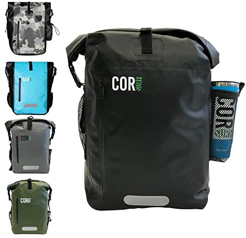 COR Surf Wasserdichter Dry-Bag-Rucksack von mit gepolsterter Laptop-Hülle, robuster Roll-Top-Rucksack