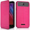 KARYLAX Etui à Rabat Couleur Rose (Ref.7-A) pour Smartphone Logicom Le Lift