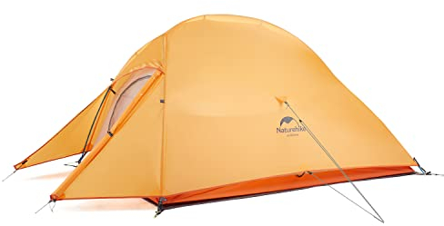 Naturehike Cloud-Up 2 Campingzelt 2 Personen 3-4 Saison Leichtes Rucksack Zelt Wandernde Zelt(Orange Upgrade)