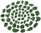 ALPIDEX 60 Klettergriffe | Kletterfläche 4-8 m² | Griffe Größen L, M, S, XS | Starterset | Klettersteine | Klettergriffset - Farbe:Green-Black