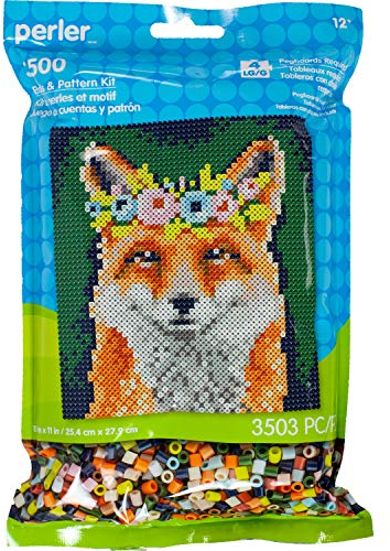 SIMPLICITY CREATIVE CORP Perler Tasche mit Blumenmuster, Fuchs, mehrfarbig, Einheitsgröße