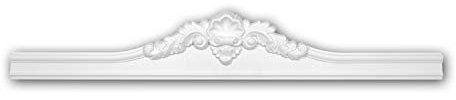 PRO[f]home® - Pediment 154014 Door Surround Decorative Element Neo-Empire Style White Profhome