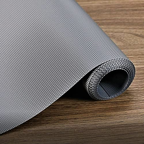 Hersvin Schubladenmatte 30cmx300cm Schrankpapier Schubladeneinlage Eva Wasserfest Nicht Klebende Unterlage Teppich für Küchenschränke Regalschrank (Grau/Diamant)