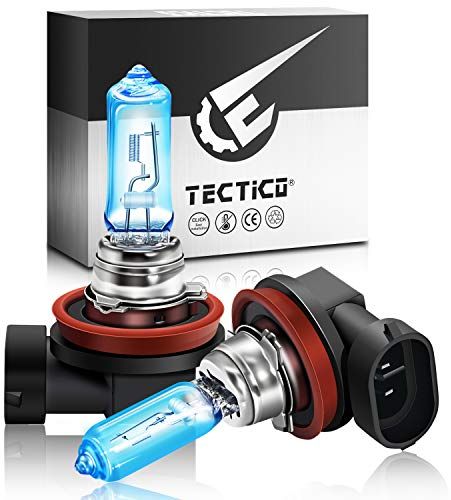 TECTICO H9 Fernlicht Halogen Birne 12V 65W Warmweiß +130% Ultra Heller Abblendlicht Nebelscheinwerfer Auto Motorrad Glühlampe Ersatz, 2 Stücke