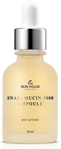 THE SKIN HOUSE Schneckenmucin 5000 Ampoule (30ml, 1.01 fl.oz.) | Anti-Falten | Anti-Aging | nährend | Tiefenfeuchtigkeit | Verbesserung der Hautelastrizität | Straffung der Haut