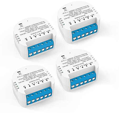 Interruptor inteligente WiFi, módulo DIY universal, interruptor inteligente tuya, interruptor de luz WiFi de 2,4 GHz, funciona con Alexa y Google Home SmartThings