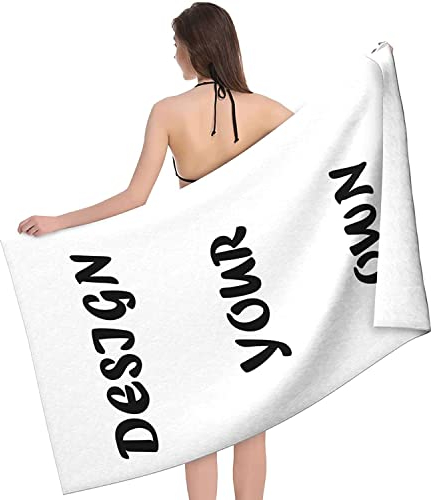 Personalisierte mikrofaser strandtuch personalisiert mit namen, foto und text handtuch schnelltrocknend strandtücher dünn leicht, handtuch strand, erwachsene beach towel für strand schwimmen