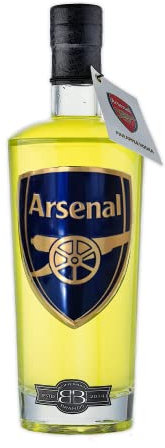 Arsenal FC Pineapple Vodka Gifts for Men & Women, Distilled 5 Times, Great Birthday Gift, Official Merchandise for Gunners Football Fans | Premium Alcohol by Bohemian Brands, 70cl