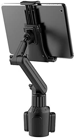 ereqeip Cupholder Tablet Mount - 360° Adjustable Cup Holder Laptop Stand | 270° Tilt Bar Triangular Base Car Mobile Phone Holder Pad Holder For Car