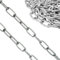 MIVIDE 2stk. Edelstahlkette, 5m Ø 3mm Metallkette Meterware, Korrosionsschutz & Rostbeständiger Kette für Aufhängen von Zäunen, Hundekette, Schwenkkette, Trocknen der Wäschekette (Silber)