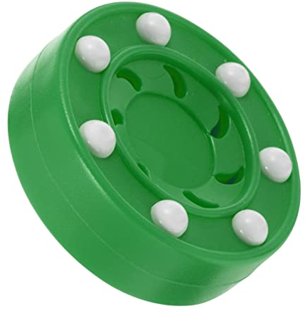 BESPORTBLE 1 x Roller Indoor Hockey Pucks Street Hockey Puck Air Hockey Training Hockey Pucks Rollhockey Puck Pucks Gioco Hockey Puck Pp Verde